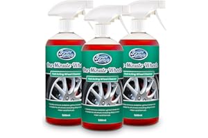 Greased Lightning One Minute Wheels Triple Pack - Fast Acting, Non-Acidic Wheel Cleaner for Clean and Shiny Wheels - 500ml