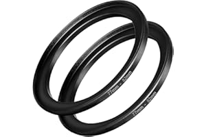 77mm-82mm Step Up Ring [ 77mm Lens to 82mm Filter ], FANZR Camera Lens Filter Adapter Ring Lens, Premium Aluminum (2 Pack)