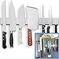 Premium Magnetic Knife Holder for Refrigerator That Doesn't Slide - 43cm Professional Double Sided Knife Strip for Fridge - Knife Rack/Knife Bar with Powerful Magnetic Pull Force (Upgraded Version)