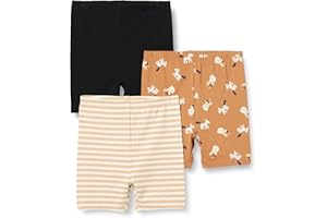 Amazon Essentials Pantaloncini da Ciclismo Bimba e Bambina, Pacco da 3