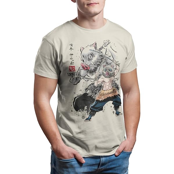 Style3 Moonlight Boar Camiseta Para Hombre T-Shirt Demon Anime Japan
