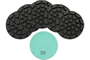 Almohadillas de pulido de hormigón de diamante – BRSCHNITT 6 unidades de 4 pulgadas grano #200 almohadillas de renovación de unión de resina beton disco de reparación de renovación de piso