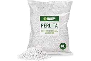 GROWMANIA.ES Control Garden Perlite 6 l, ziemia do roślin wewnętrznych i zewnętrznych, naturalny substrat do nasion