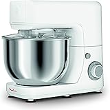 Moulinex QA1501 Masterchef Essential Impastatrice Planetaria, 800 W, 4.8 Litri, Robot da Cucina in Acciaio Inox a 6 Velocità,