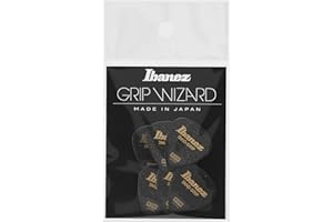 IBANEZ Grip Wizard Series Sand Grip Flat Pick - schwarz 6 Stück (PPA16MSG-BK)