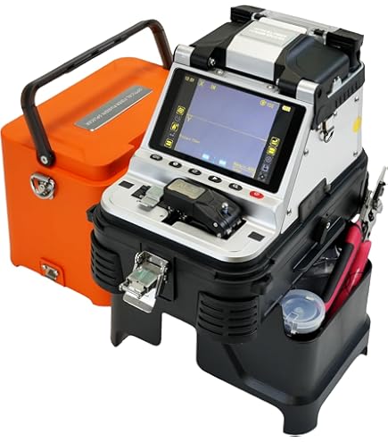 VEVOR Glasfaser Spleißgerät - 6 Motoren, Touchscreen Für Professionelle Installation