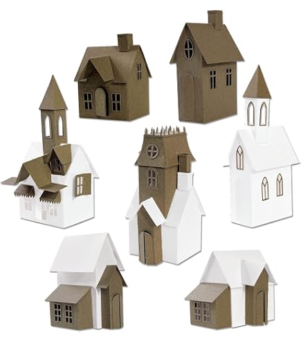 Sizzix Thinlits Set di Fustelle Dettagliate di Tim Holtz per Etichette Vintage e Lavori di Natura - Specimen - 54 Pezzi