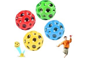 ZeYou Bounce Ball Bouncing Ballfür Kinder,66mm Moon Ball,Hohe Sprünge Gummiball Space Ball,Hohe Sprünge Gummiball Space Ball Moonball