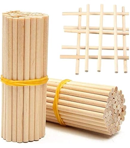 Bastelstäbe Aus Birkenholz – 10er Pack, 30x1,2 Cm, Unbehandelt, Für DIY & Dekoration