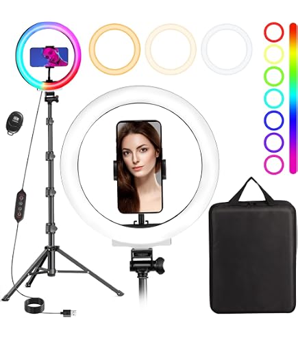 Lampe de table Celly Selfie Ring Light Anneau de Lumière avec Triepied