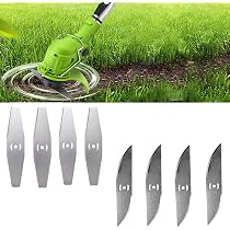 12 Lames De Rechange En Métal Pour Coupe-bordures Et Tondeuses - 15 Cm - Alliage Durable - Compatible Tondeuses 3-en-1 Et Mini-tondeuses