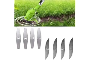 ZJS Coupe Bordure Lame De Rechange, 24V Coupe Bordure sans Fil avec Batterie Lame en Métal, Debroussailleuse Electrique Accessoires, pour Coupe Bordure sans Fil Garniture De Jardin,Metal Blade