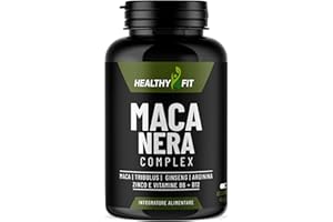 Healthy4Fit Maca Peruviana Nera Tribulus Terrestris Arginina Ginseng Zinco e Vitamine - 90 capsule(3 mesi) - Estratto di Maca Root Alto Dosaggio (20:1) - Aumenta Potenza e Vigore