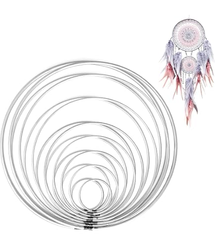 15PCS Cercle Metal, 10 cm Anneau en Métal Doré Cercle Attrape Reve Anneaux Attrape-rêves en Métal Anneaux de Cerceau d'artisanat en Métal Dream Catcher pour Floral Hoop,Mariage,Art Floral