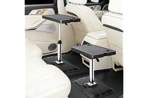 MOOMARTO Car Seat Tray Table, Adjustable Car Desk for Laptop & Tablet | Multi-Function Travel Tray for Front Passenger/Rear/Driver Seat, Eating & Work Tray, Essentials Accessories for Long Trips