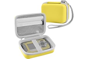 Leayjeen Fotocamera Digitale Custodia, per iSunFun/OM SYSTEM/LEOLAMVAED/Aomdom/OM SYSTEM/LEOLAMVAED/Comius Sharp/Aomdom,Subacquea Digitale Borsa da viaggio per la Protezion (Solo Custodia) Giallo