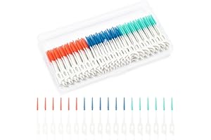 ZOUWEL 300 Piezas Cepillo Interdental, Silicona Cepillos Interdentales, Doble Uso Palillos De Dientes Cepillo Dental Floss, Hilo Dental Seda Dental De Doble Cara, Elimina Los Alimentos De Los Dientes