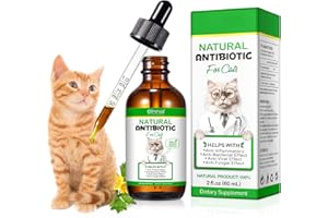 JCZQDRPC Natürliche Antibiotika für Katzen, 1 Pack 60ml antibiotika Katze, Katzenantibiotika bei Infektionen, Cat Multivitamin ist antibakterielle, Unterstützt das Immunsystem und die Knochengesundheit