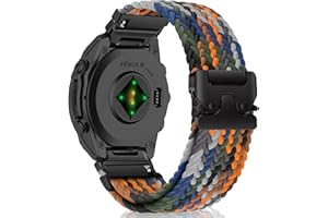 MiKoyi Pasek nylonowy do zegarka Garmin Fenix 8 Pro / Quatix 8 / Tactix 8, 26 mm, rozciągliwy, pleciony nylonowy pasek sportowy do Garmin Fenix 7X / 7X Pro/6X, D2 Mach 1 Pro, Enduro 3/2