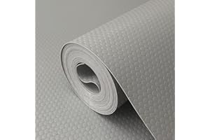 wohomuke Alfombrilla para cajón 60x600cm Protector cajones Cocina EVA Plastico Protector para Muebles (60cmx6m,Gris Claro)