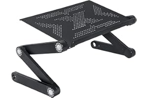 WonderWorker Newton Laptop Stand Adjustable Laptop Tray, Laptop Table for Bed Sofa, Standing Desk, Folding Laptop Desk for Home and Office, Well Built and Very Sturdy