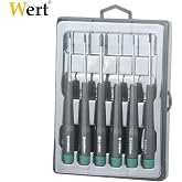 Wert W 2262, Elektronik&ccedil;i Tornavida Seti, Gri/Siyah/Yeşil, (6 Par&ccedil;a)