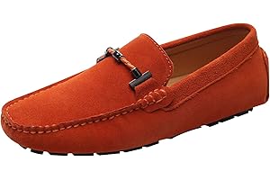 Jamron Herren Elegant Schnalle Halbschuhe Komfort Wildleder Fahrschuhe Stilvoll Mokassin Slippers Hausschuhe Pantoffeln