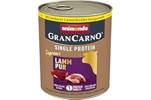 GRANCARNO Animonda Dog Gran Carno Single Protein Karma Psów, Jagnięcina, 6 x 800 g