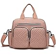 Kono Baby Changing Bag Weekender Travel Nappy Tote for Mom and Dad Convertible Messenger with Insulated Pockets