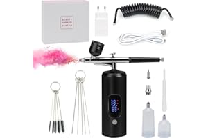 Ulable Airbrush Set,Airbrush Kit,Multifunktions Dual Action Airbrush Set,Kabellose Airbrush-Kit, für Make-up Kunst Handwerk,Nagelkunst,Kuchen Tattoo Modell,airbrush set kinder
