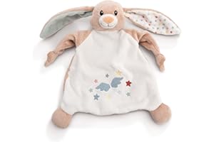 NICI Schmusetuch Hase Fjella 25x25cm - rosa - Kuscheltuch für Babys & Kleinkinder, Baby Kuscheltier Schnuffeltuch für Mädchen & Jungen | 61884