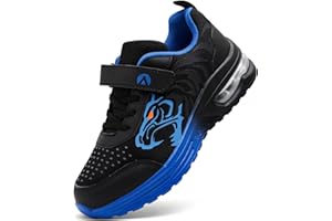 PiDaGlobal Kids Trainers Boys Running Shoes Girls Athletic Sneakers Glow-in-Dark Sports Shoes Breathable Tennis Shoes Lightweight School Walking Shoes