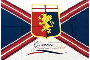 VWPEYY Bandiera Genoa C.F.C. Ufficiale Grande cm.100 x 140 Flag Official GRIFONE