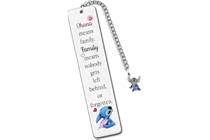 HZBLAZ Famille Marque-Pages Ohana Noël Apprécier Cadeaux Fille Soeur Nièce Anniversaire Grand-Mère Tante Retraite Amour Citations Gravé Souvenirs Maman Fête Des Mères Action De Grâce Livre Accessoire