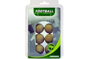 Carromco - 62206 - Lot de 6 Balles de Baby-Foot Coloris Naturel