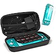 ProCase Nintendo Switch Lite Case with Screen Protector, Travel Carrying Case Hard Shell 2 in 1 Accessories Kit for Nintendo Switch Lite 2019 with 10 Game Cards Holders -Black