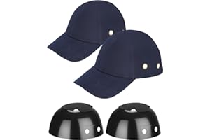 HOLULO Bump Cap with Hard Hat Liner, Adjustable Safety Helmet in Breathable Version Suitable for Construction, Maintenance and Repairs, Lightweight Baseball Style Bump Caps for Men and Women