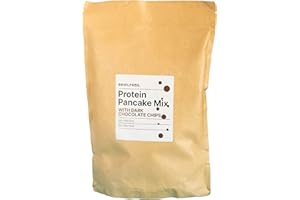 Bowlpros, Pancake Proteici Con Gocce di Cioccolato, Pancake Proteici, Pancake Con Gocce di Cioccolato, Ricchi di Proteine,Veloci da preparare,Ideale per colazione, Confezione da 750g