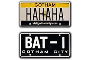 CELEBRITY MACHINES BAT-1 + The Joker's HAHAHA | Metal Stamped License Plates