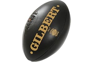 Gilbert Ballon de Rugby Vintage - Marron foncé - Taille 5