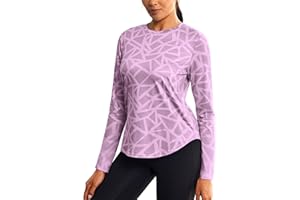 PINSPARK Sportshirt Damen Langarm Schnelltrocknend Funktions Sport Oberteile Yoga Fitness Laufshirt Leichtes Atmungsaktiv Sport Top