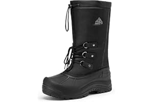 NORTIV 8 Men's Outdoor Waterproof Winter Boots Mens Hiking Snow Boots