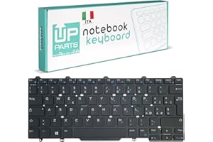 UP PARTS® - Azienda Italiana - Tastiere Italiana per Notebook dell Latitude Latitude 3340 3350 E5450 E5470 E7250 E7450 E7470 (No Frame Colore Nero)