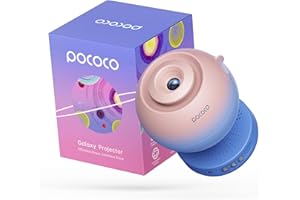 POCOCO Galaxy Projector, Star Projector Night Light, Home Planetarium for Children and Adults; in Bedrooms, Interiors; for Decoration, Sleep Aid and Relaxation - with 2 Discs