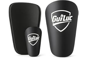 GUILUC Mini Espinilleras Fútbol – Espinilleras Pequeñas Fútbol para Adultos Y Niños – Ligeras, Cómodas Y Resistentes – Espinilleras Futbol niño - Tamaño 12 x 7,8 Cm - Espinillera Niño