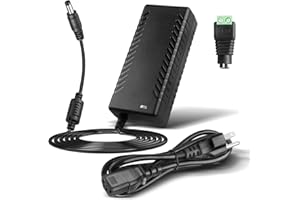 LETAOXING 12V 6A Power Supply DC 72W Adapter Charger AC 100-240V to DC 12 Volt 6 amp LED Driver Universal Transformers for TFT LCD Monitors CCTV Cameras LED Strip Lights