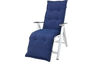 Kettler Polen KETTtex 2148 Auflage Relaxliegen Florence dunkelblau Sitzpolster 170x50x8 cm (ohne Liege)