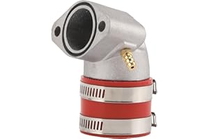 GOOFIT Red Motorcycle Carburetor Intake Manifold Inlet Pipe Replacement for GY6 150