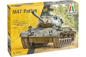 Italeri 6763 M-47 Patton, scala 1:35, Plastic Model Kit/Modello in plastica da montare