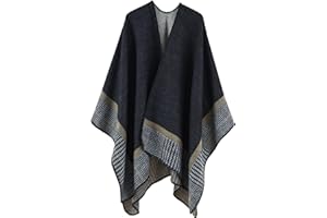 colornival Poncho Damen Winter Warm Elegant Poncho Decke Poncho Cape Strick Poncho Mantel Winter Poncho Schal Frauen Geschenk für Geburtstag Weihnachten